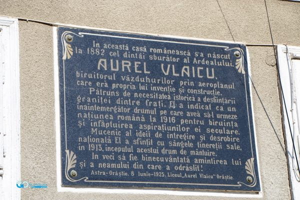 placa comemorativa aurel vlaicu