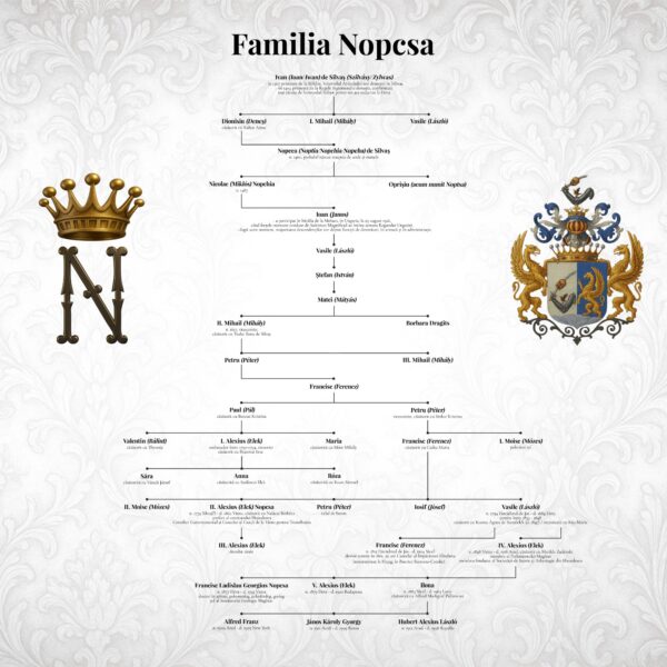 arborele genealogic al familiei nopcsa
